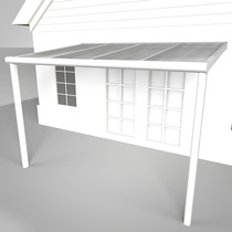Westwood | Aluminium Terrasoverkapping Calisto 406x250 | Verkeerswit